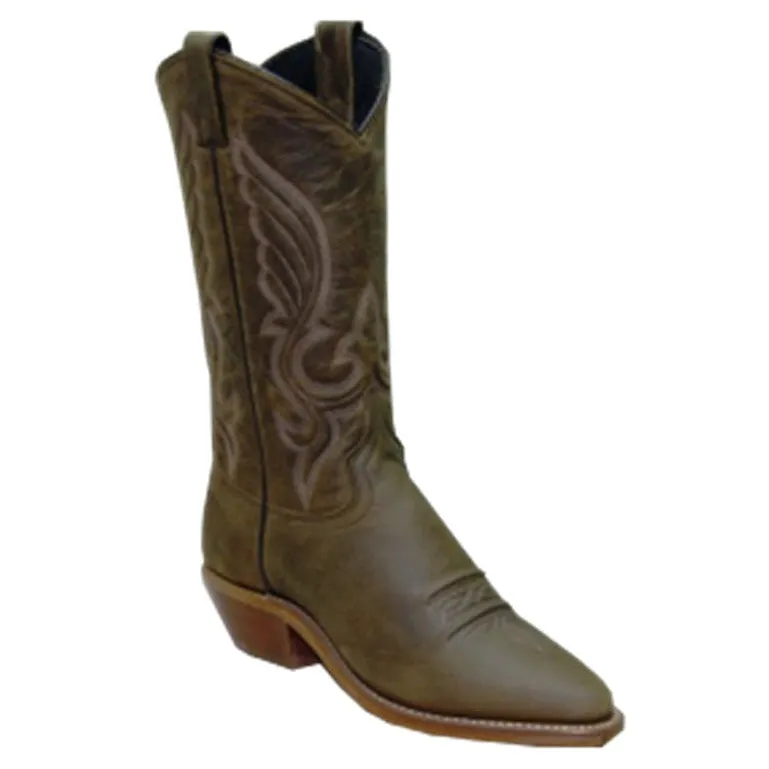 Abilene Ladies 11” Brown Cowhide Snip Toe Boot 9036