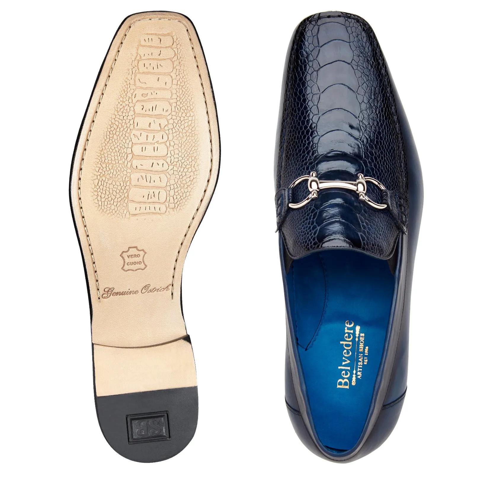 Bruno Alligator and Italian Calfskin Driving Moccasin by Belvedere