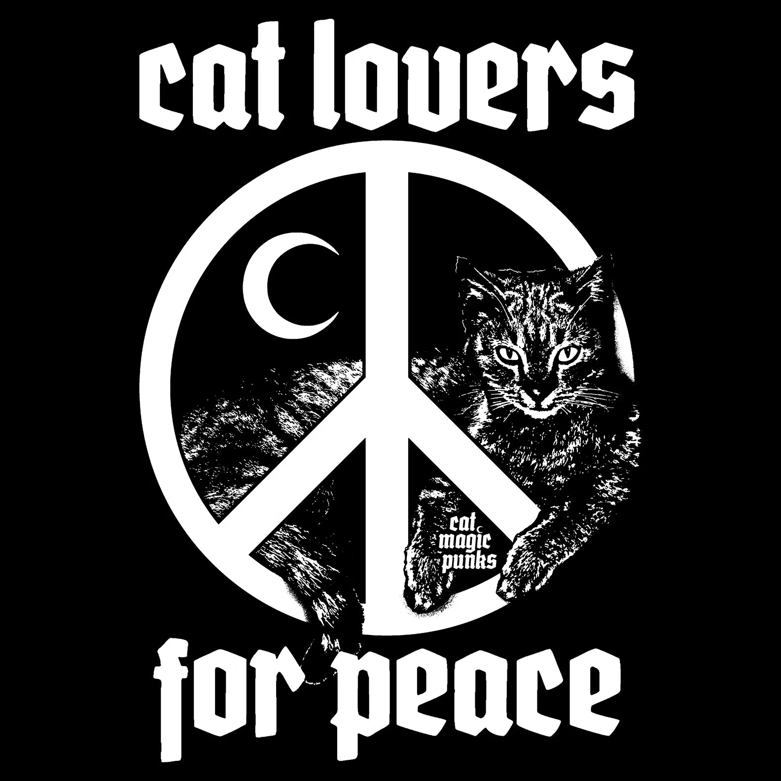 CAT LOVERS FOR PEACE Sign Unisex Shirt