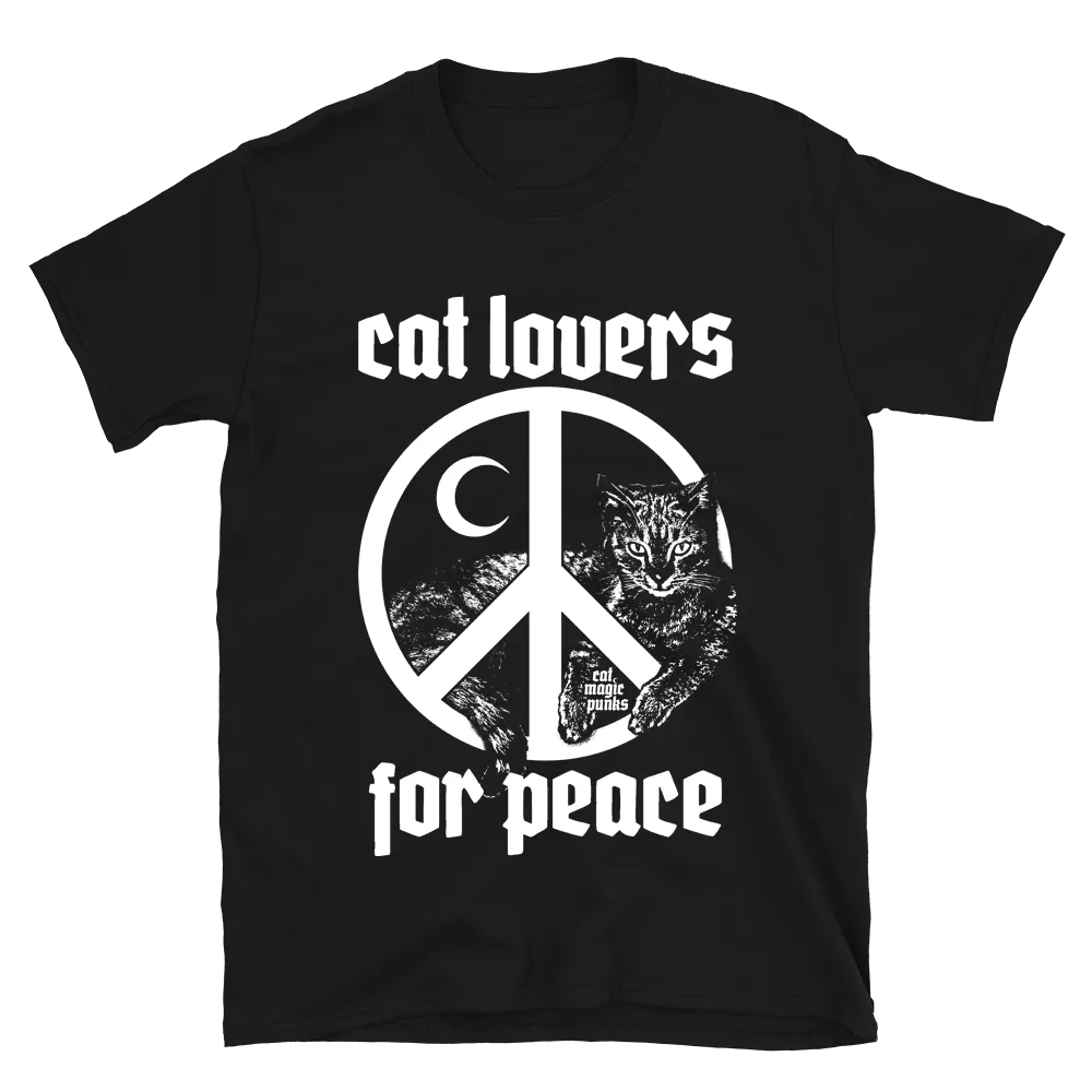 CAT LOVERS FOR PEACE Sign Unisex Shirt