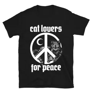 CAT LOVERS FOR PEACE Sign Unisex Shirt