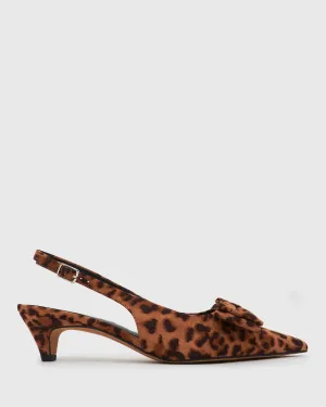 GIGGY Pointy Bow Slingback Pumps