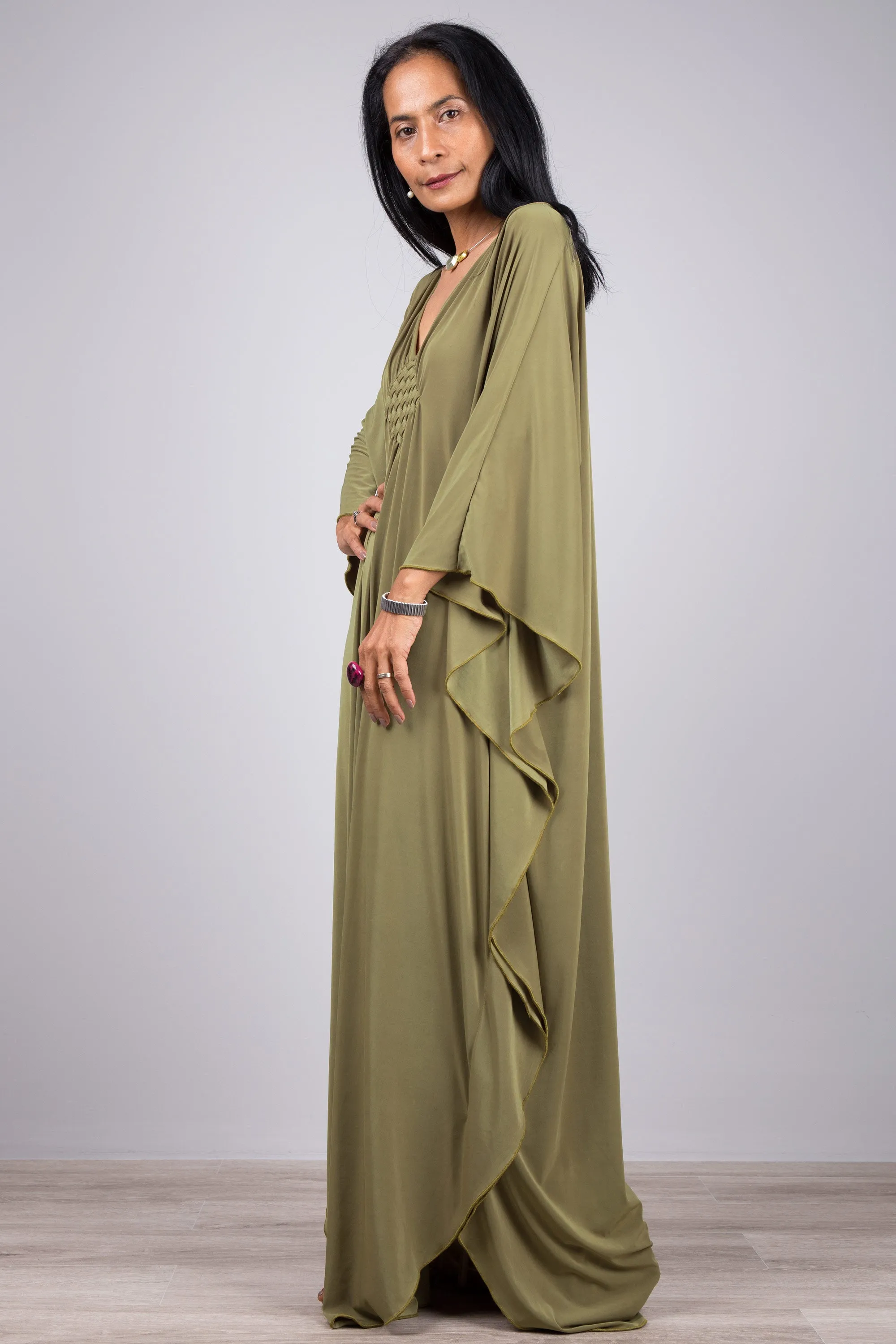 Green kaftan