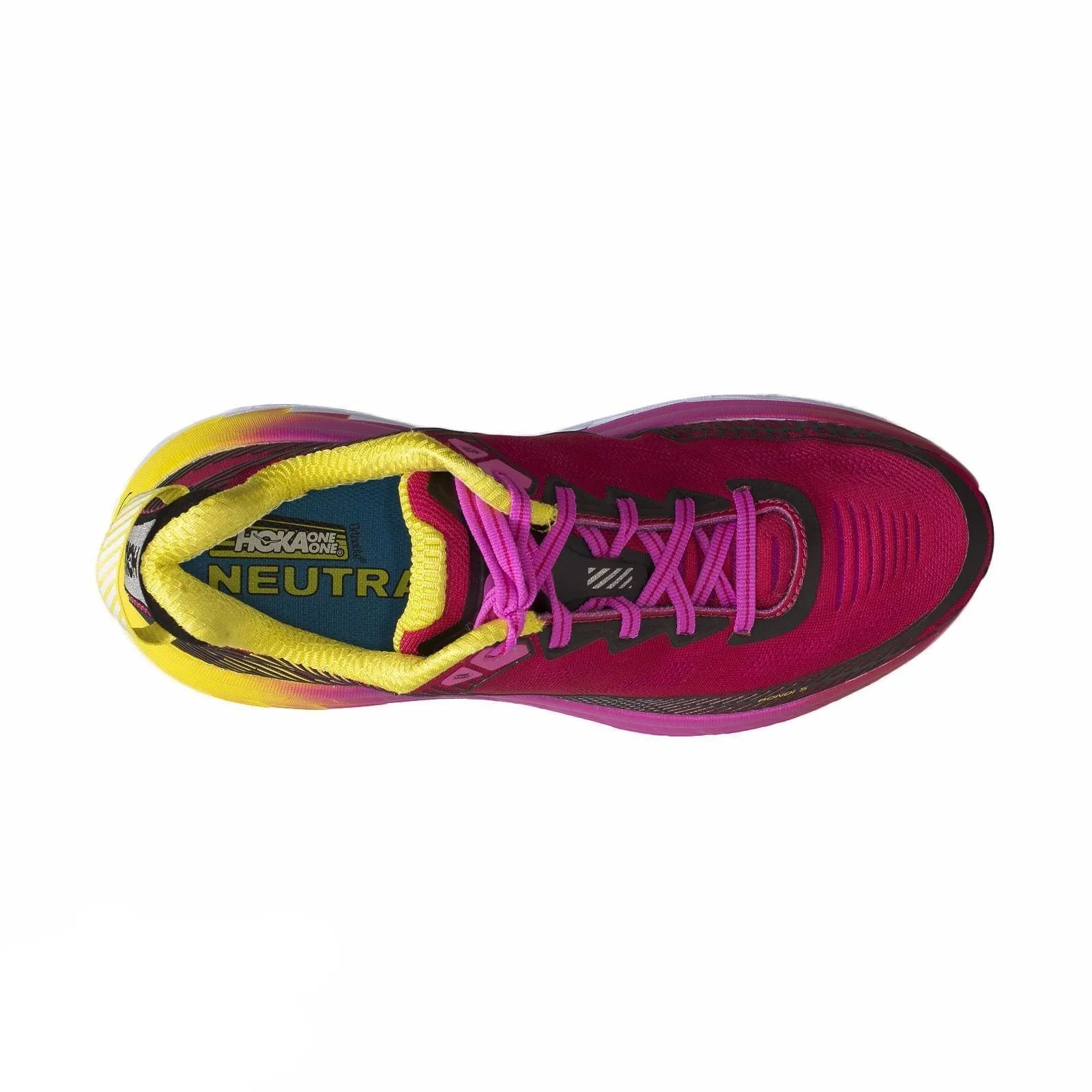 Hoka Bondi 5 Virual Pink / Blazing Yellow Running Shoes