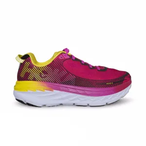 Hoka Bondi 5 Virual Pink / Blazing Yellow Running Shoes