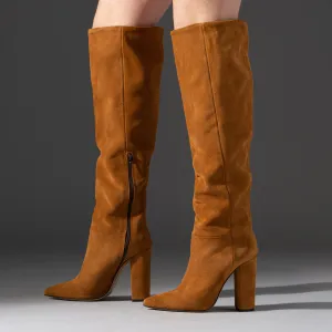 Lyric Caramel Heeled Boot