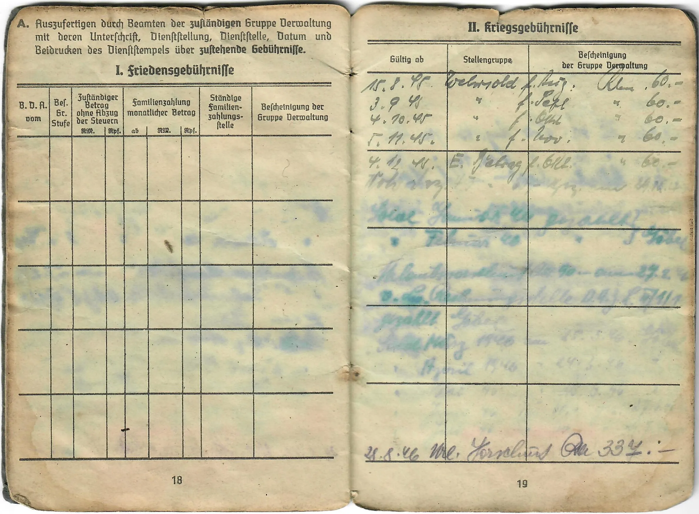 Original WWII German Luftwaffe Soldbuch Identity & Payment Book named to P.O.W. Otto Hollatz with Translation