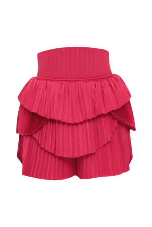 Pink Pleated Hibi Shorts