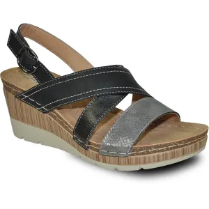 VANGELO Women Sandal REESE Wedge Sandal Black