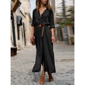 Women's Oversized Loose Shirt Dress